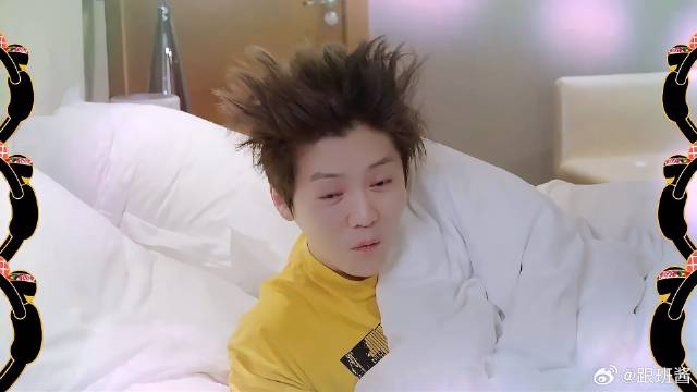 鹿晗这发型真是绝绝子！全部冲天像拖把一样，王勉乐坏了！丨五哈