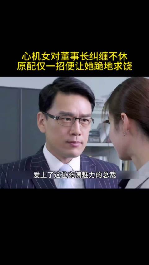 心机女孩对董事长纠缠不休 原配夫人仅一招便让她跪地求饶