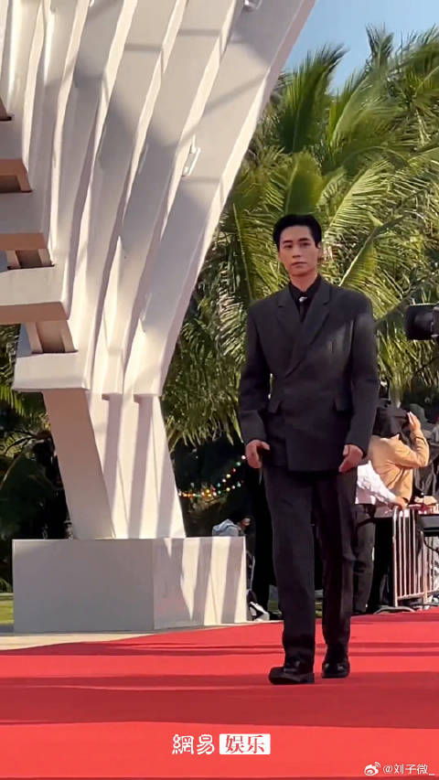 迎面而来的188大帅哥海南岛国际电影节 闭幕式红毯，板板正正！