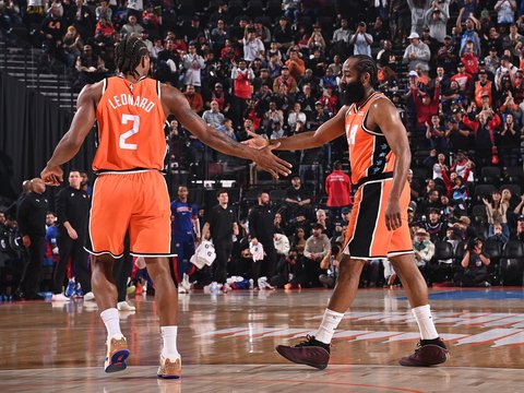 快船五连胜，小卡越打越猛，进入生涯最强状态，哈登也重返巅峰