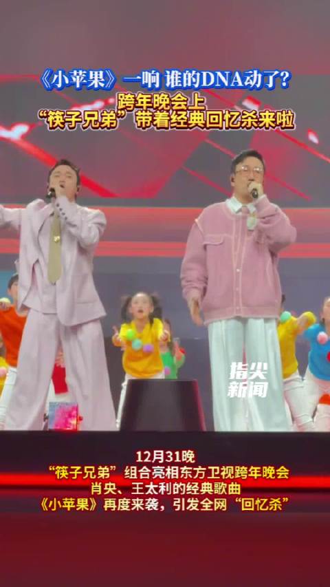 《小苹果》一响谁的DNA动了？跨年晚会上筷子兄弟带着回忆杀来啦