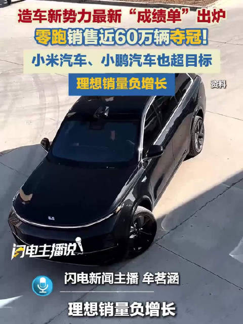 2025年新势力车企销量排名出炉