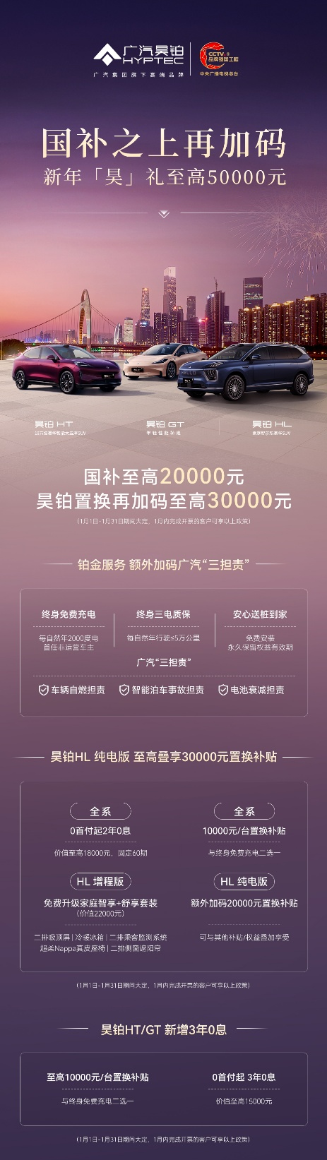 新年“昊”礼再加码！一月昊铂“政企双补”至高可享50000元