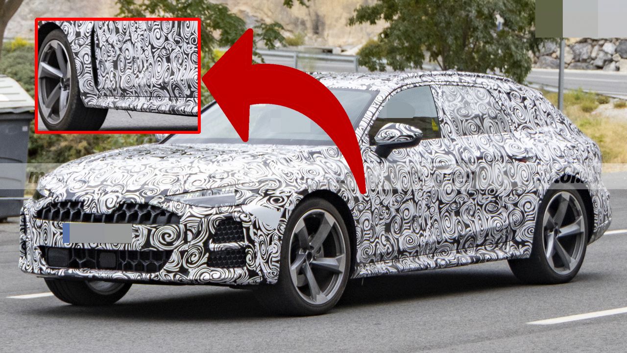 全新奥迪A6 Allroad插混旅行车伪装车现身，有RS 6标志性通风口