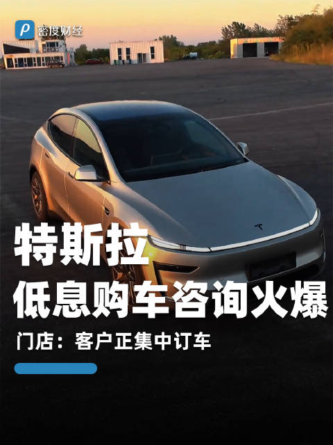 特斯拉门店称低息购车咨询火爆