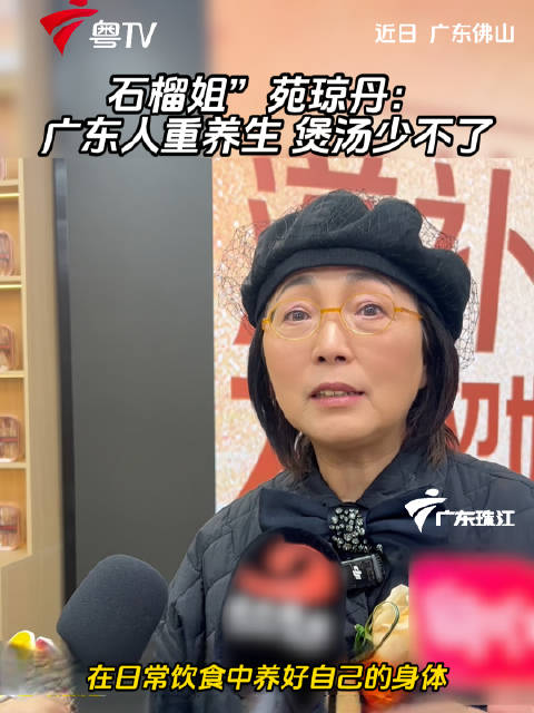 苑琼丹谈广东养生文化，称煲汤不可或缺