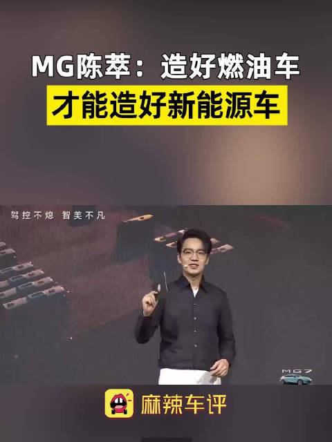 视频：MG陈萃称造好燃油车才能造好新能源车