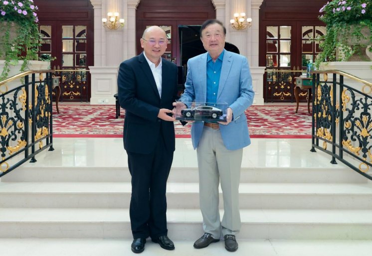 项兴初拜访任正非先生 共谋智能汽车新篇章