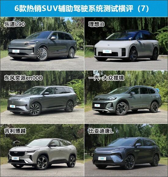 6款热销SUV辅助驾驶系统测试横评