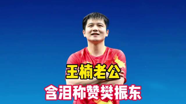 刘国梁好友！王楠老公含泪称赞樊振东：很伟大 一己之力延续辉煌！