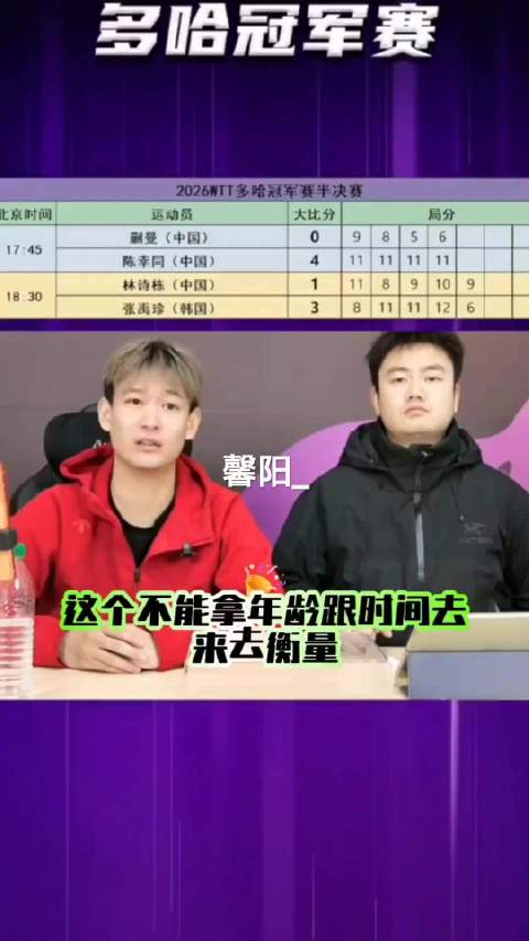 刘丁硕谈林诗栋成长，称竞技体育不以年龄衡量