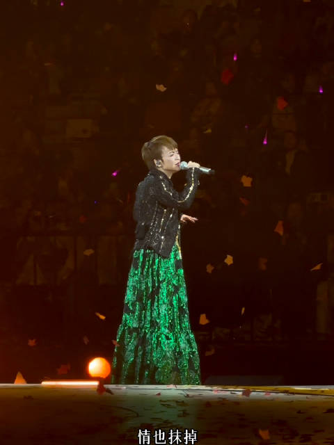 陈慧娴武汉演唱会深情演绎《夜机》，歌迷温暖合唱
