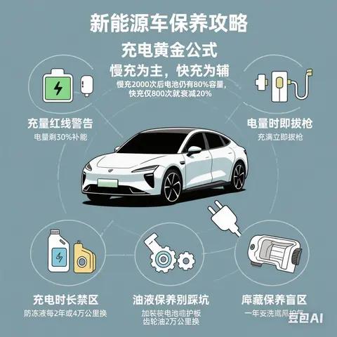 新能源车保养全攻略！这5点做错直接毁电池！