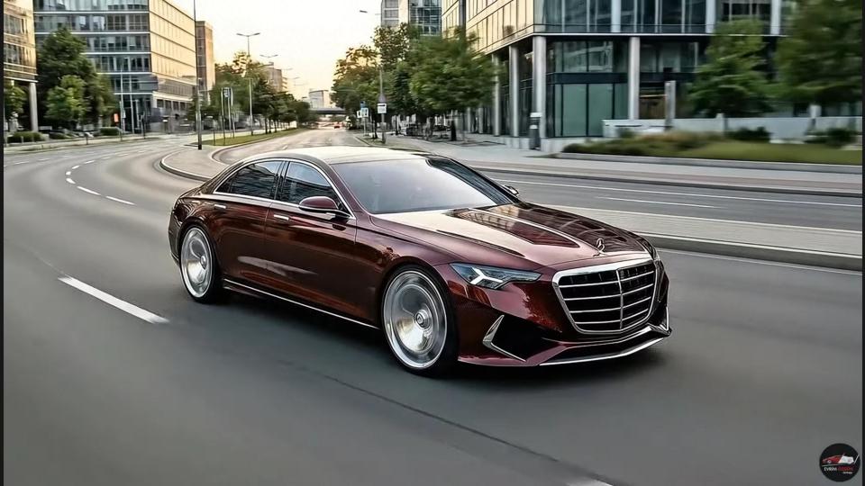 2028款奔驰S级AMG渲染图曝光：搭载双涡轮增压4.0L V8发动机
