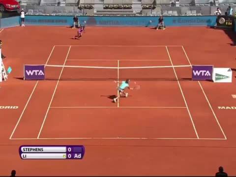 2014年马德里R3 李娜VS斯蒂芬斯 第一盘