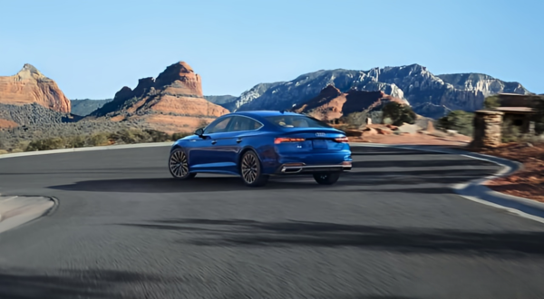 奥迪A5轮毂是双五辐样式