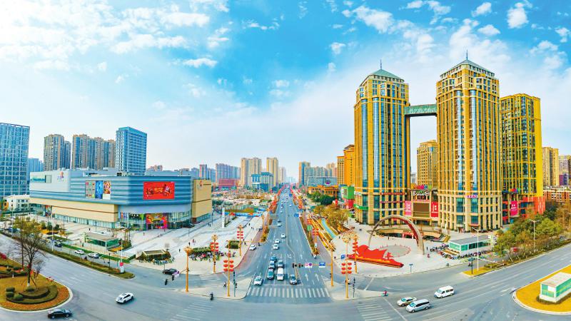 郫都城区一角。 孙浩 摄