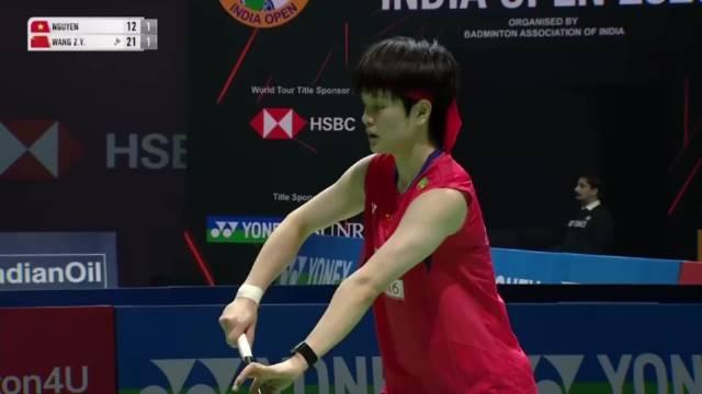 王祉怡2比0胜阮翠玲晋级印度赛8强