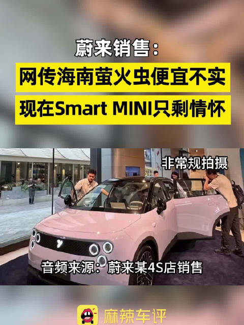 蔚来销售称现在Smart MINI就只剩情怀了