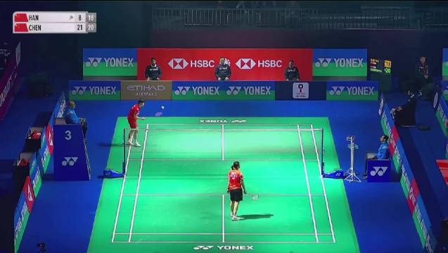 陈雨菲 21-8、21-18 韩悦 半决赛对手：王祉怡 vs 仁平菜月