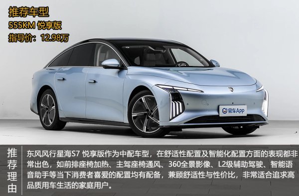 东风风行星海S7的三款车型中其舒适性配置和智能化配置相对全面