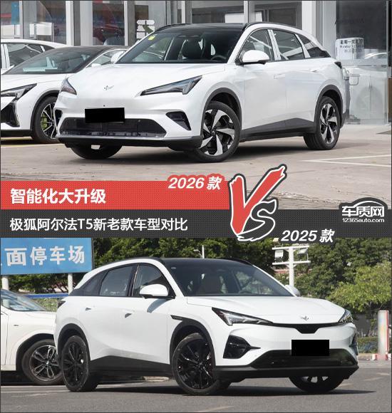 智能化大升级 极狐阿尔法T5新老款车型对比