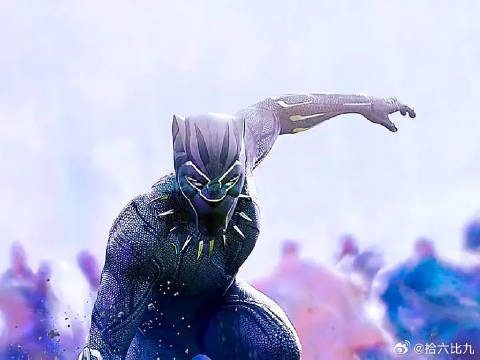 漫威电影里黑豹超燃瞬间冥场面！