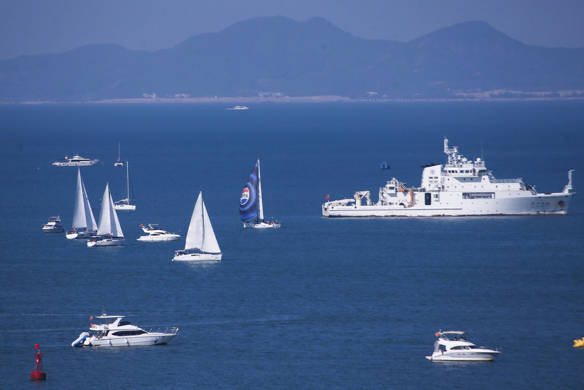 封關後，海南遊艇產業迎來新的發展期。受訪者供圖