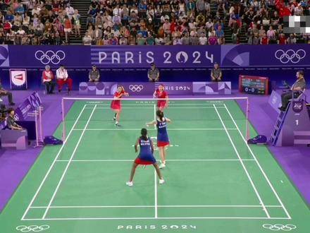 巴黎奥运羽球半决赛陈清晨贾一凡对决陈康乐蒂娜