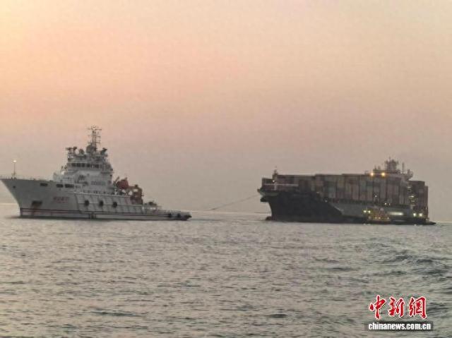 广州海事局保障“地中海兹拉塔”轮安全靠港。广州海事局 供图