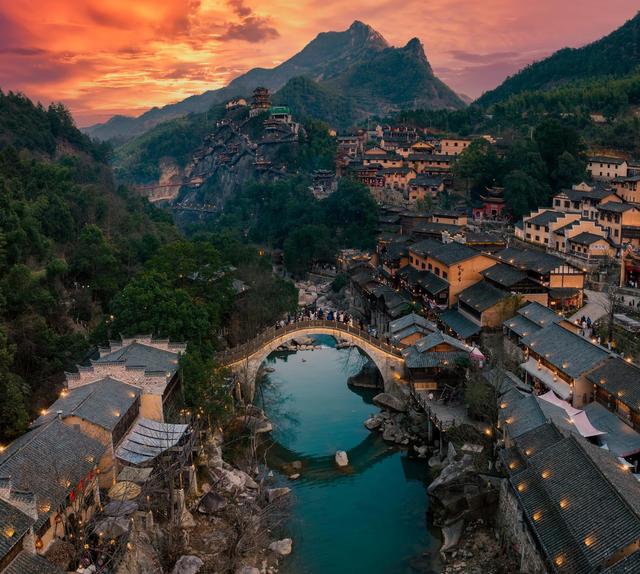 航拍望仙谷。视觉中国 图