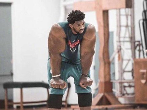NBA球星肌肉照火了！老詹忍了，恩比德忍了，杜兰特实在忍不了
