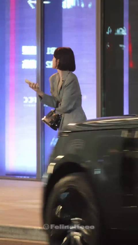 秦岚在等她的大路虎