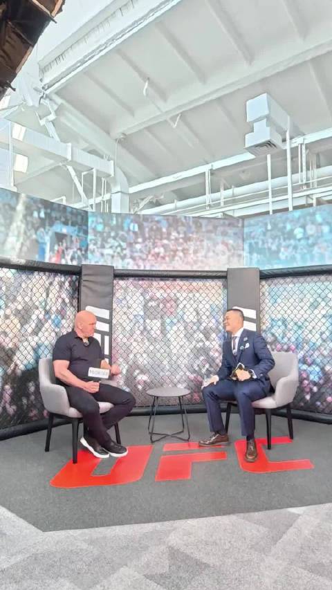 “UFC总裁”白大拿（Dana White）告诉陈瑞阳，他想在中国举办更多的赛事