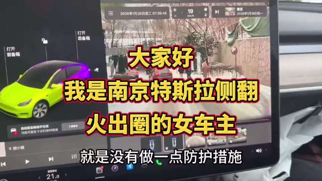 大家好，我是南京特斯拉侧翻火出圈的女车主