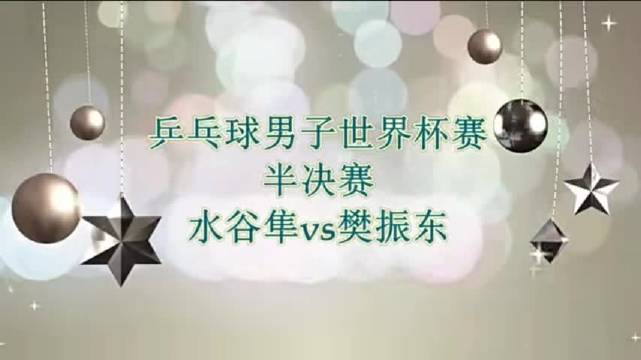 18岁樊振东4-1逆转水谷隼晋级世界杯决赛