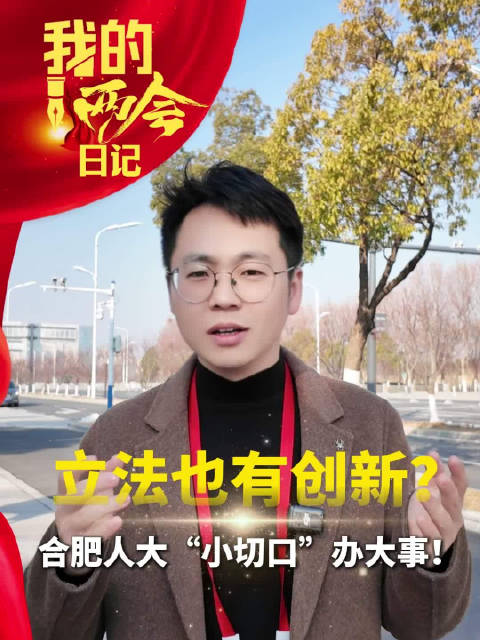我的两会日记·立法也有创新？合肥人大“小切口”办大事！