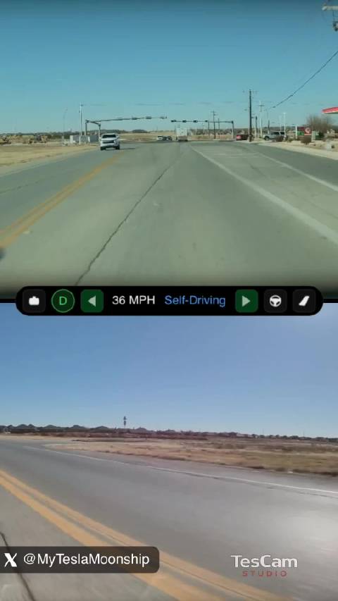 特斯拉FSD v14成功避让10厘米纸盒时速50公里