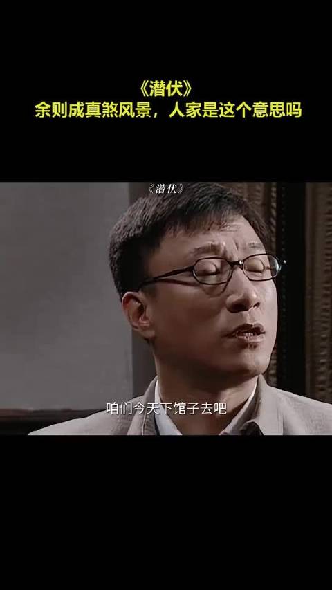 《潜伏》 余则成真煞风景，人家是这个意思吗