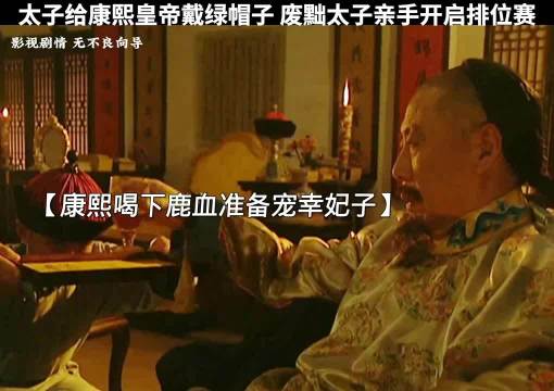 太子给康熙戴绿帽子，康熙一怒之下废黜太子亲手开启排位赛！ 雍正王朝