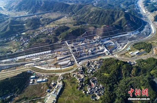 图为平陆运河马道枢纽施工现场。平陆运河集团 供图