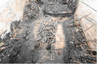 火灾现场平面图