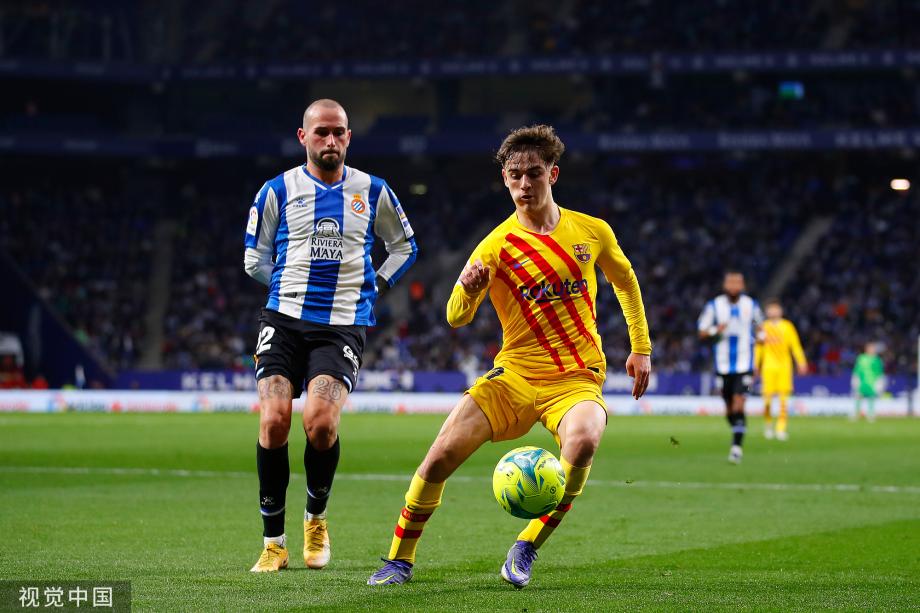 西甲-武磊未出场 巴萨补时进球2-2绝平西班牙人