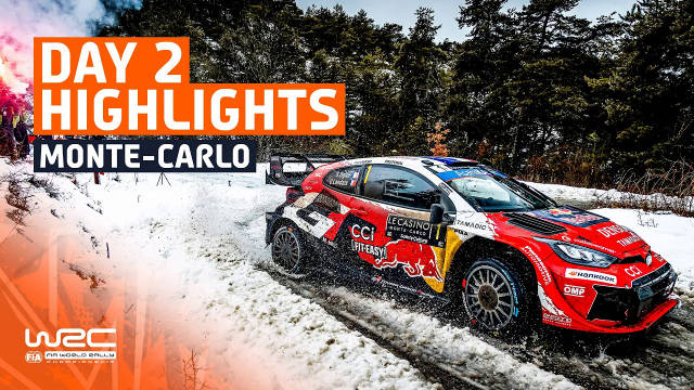 WRC蒙特卡罗次日奥吉尔反击,小索尔伯格爆胎仍领先