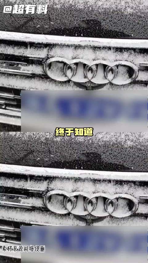 奥迪车主:下雪天第一件事就是抠quattro下雪