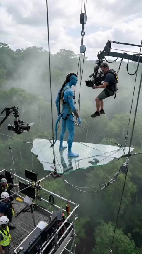 阿凡达的拍摄现场，真有点外星球的味道