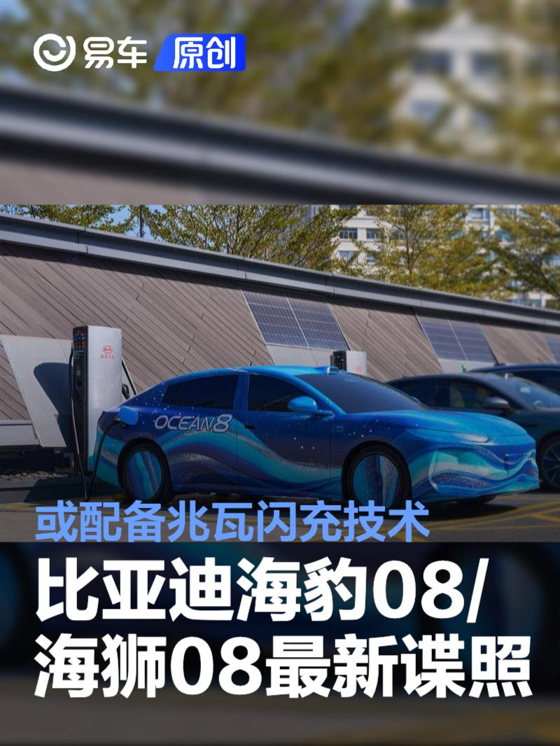 比亚迪海豹08/海狮08最新谍照 或配备兆瓦闪充技术