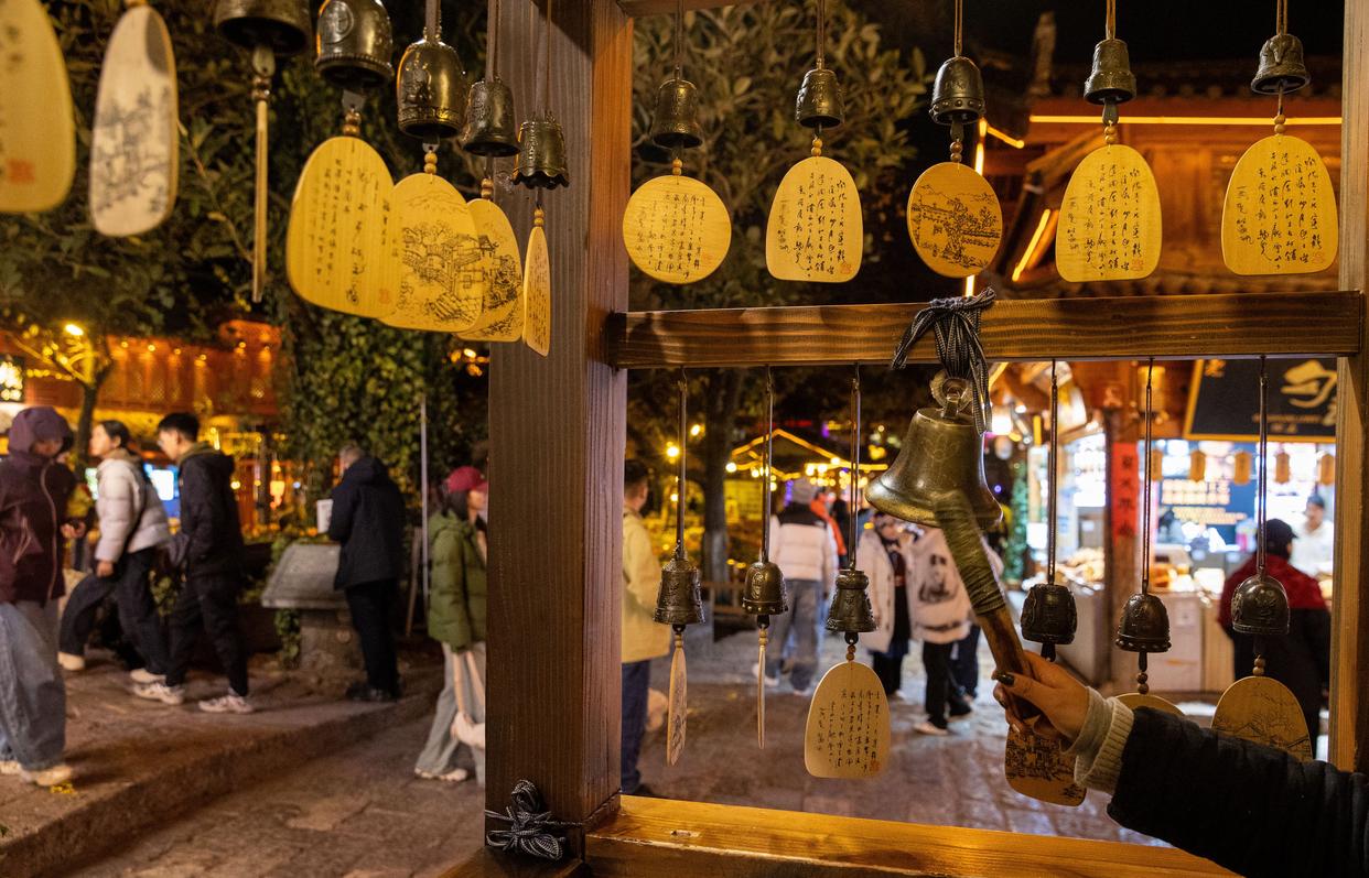 丽江古城游客渐多