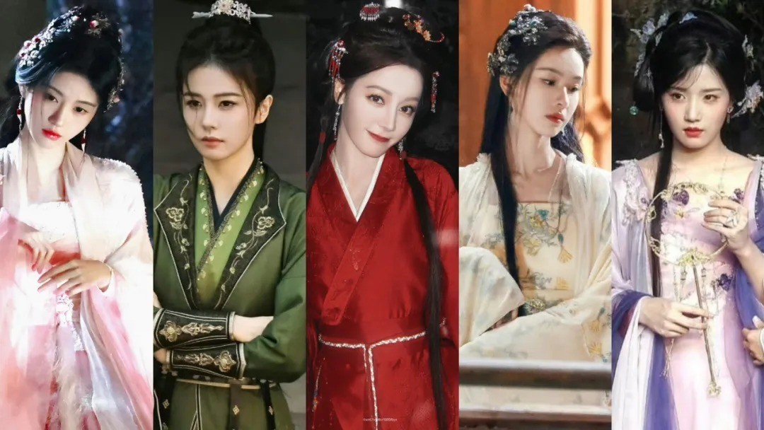 在拍古装剧女主角颜值及妆造对比，热巴白鹿鞠婧祎一个比一个美 - 360娱乐