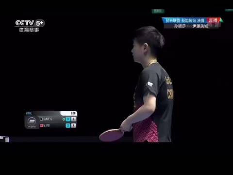 孙颖莎金球决胜伊藤美诚，夺T2钻石联赛冠军